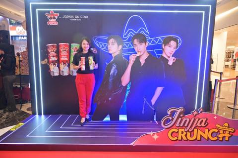 Inneke Christiana, Head of Marketing untuk Mamee Double Decker Sdn Bhd, di acara Mister Potato x Noraevibes: Jinjja Crunch, Neo Soho Atrium pada Sabtu (23/08)