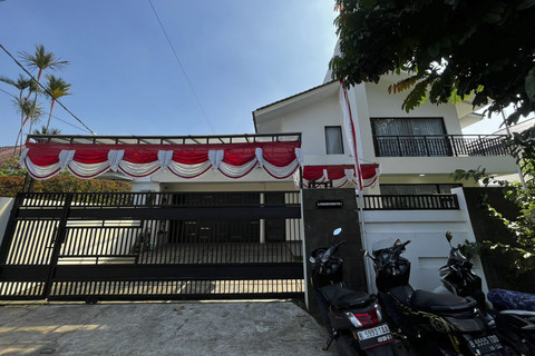 Rumah Mantan Wakil Menteri Ketenagakerjaan Immanuel Ebenezer di Pancoran, Jakarta Selatan, Rabu (27/8/2025). Foto: Rayyan Farhansyah/kumparan