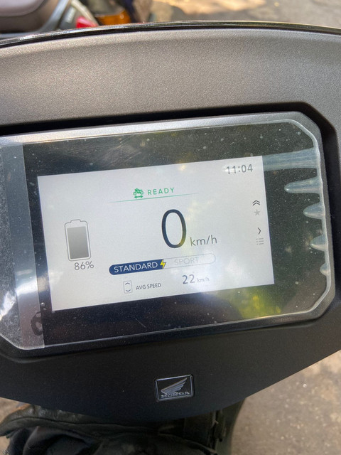 Layar TFT 5 inchi di Honda CUV e:. Foto: Gesit Prayogi/kumparan