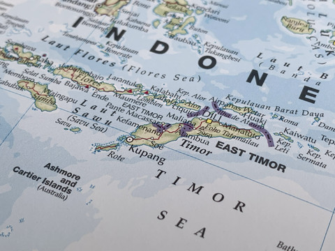 Ilustrasi peta Timor Leste. Foto: AustralianCamera/Shutterstock