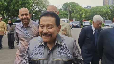 Mantan Kepala Badan Intelijen Nasional (BIN), Jenderal (Purn) AM Hendropriyono tiba di Kompleks Istana Kepresidenan, Jakarta Pusat, Kamis (28/8/2025). Foto: Zamachsyari/kumparan