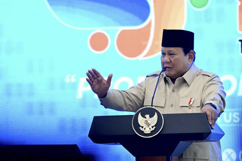 Presiden Republik Indonesia Prabowo Subianto dalam acara peresmian APKASI Otonomi Expo 2025 di ICE BSD, Tangerang Selatan, Kamis (28/8/2025). Foto: Cahyo - Biro Pers Sekretariat Presiden