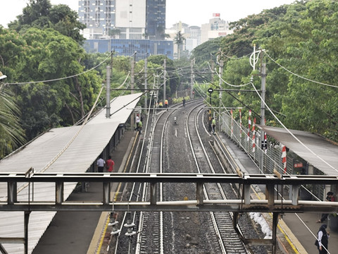 Suasana di Stasiun Palmerah pada Kamis (28/8/2025). Foto: Rachmadi Rasyad/kumparan