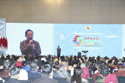 Mendagri Tito Karnavian hadiri pembukaan Apkasi Otonomi Expo 2025 di ICE BSD, Tangerang, Kamis (28/8/2025). Foto: Dok. Kemendag RI