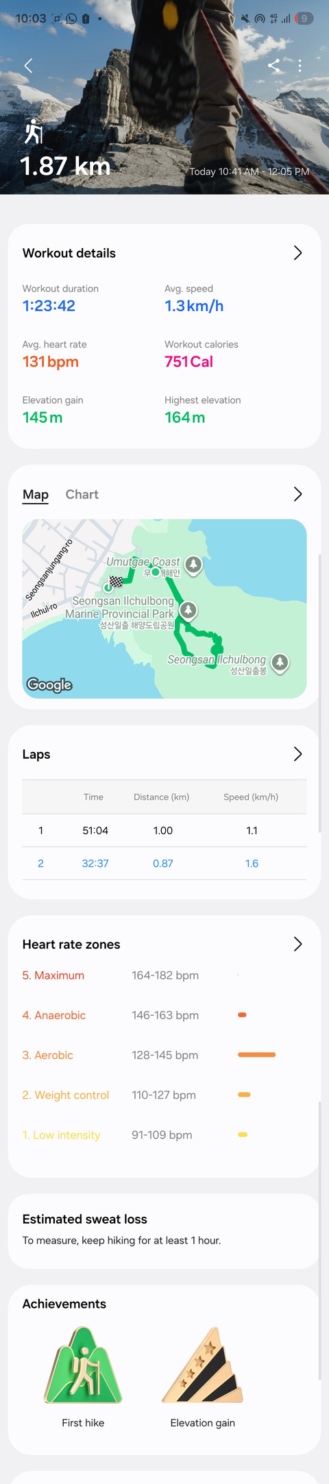 Data dari Samsung Health. Dok: M. Rizki/kumparan