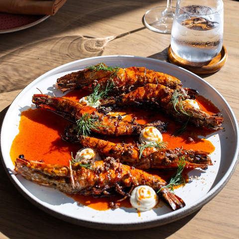 Grilled Prawn by Chef Manu. Foto: Dok. Istimewa.