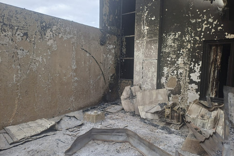 Kondisi wisma MPR di Bandung, Jawa Barat, yang hangus usai dibakar massa demo, Jumat (29/8/2025). Foto: Dok. Istimewa