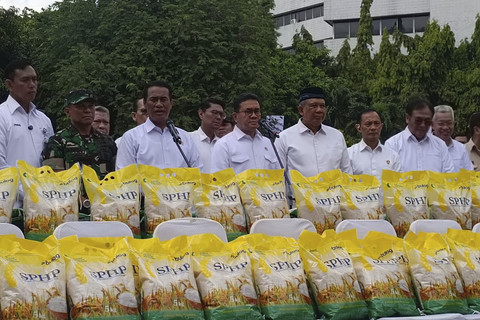 Peluncuran Gerakan Pangan Murah (GPM) di Kantor Kementerian Pertanian (Kementan), Jakarta, Sabtu (30/8/2025). Foto: Muhammad Fhandra Hardiyon/kumparan