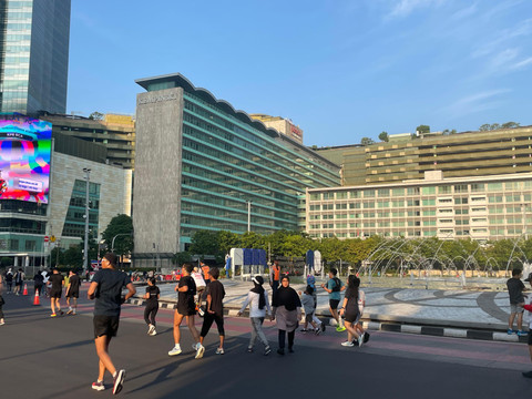 Masyarakat masih memanfaatkan Car Free Day pada Minggu (31/8) Foto: Fadhil Pramudya/kumparan