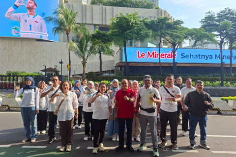 Pegawai Pemprov DKI Jakarta saat car free day (CFD) di Jakarta, Minggu (31/8/2025). Foto: Pemprov DKI Jakarta