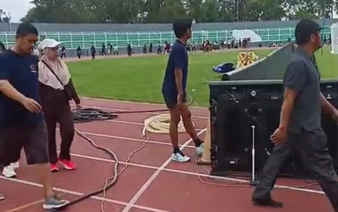 Videotron di GOR Sumpah Pemuda, Bandar Lampung. | Foto: Lampung Geh