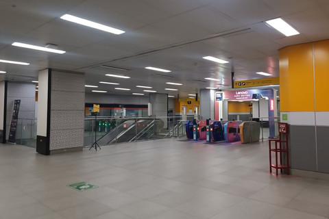 Kondisi Stasiun MRT Istora Mandiri, Senayan, Senin (1/9/2025). Foto: Muhammad Fhandra/kumparan