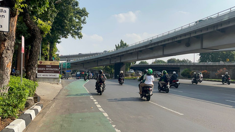 Situasi Jalan Letjen S. Parman arah Tomang-Grogol, Selasa (2/9/2025). Foto: Rayyan Farhansyah/kumparan