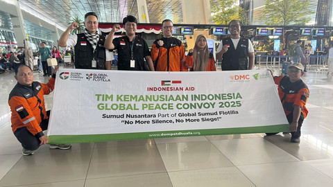 Jurnalis kumparan Ikut Global Sumud Flotilla Bareng Dompet Dhuafa, siap kirim Bantuan ke Gaza. Foto: Rizki Baiquni Pratama/kumparan