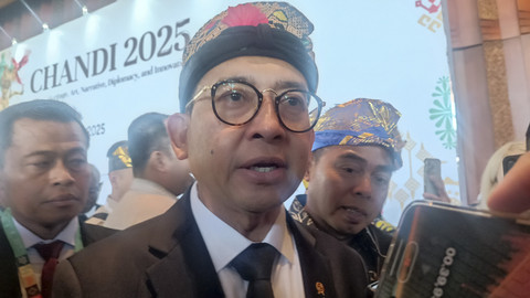 Menteri Kebudayaan Fadli Zon di sela-sela acara kebudayaan "Chandi 2025" di The Meru Sanur, Kota Denpasar, Bali, Rabu (3/9/2025). Foto: Denita BR Matondang/kumparan