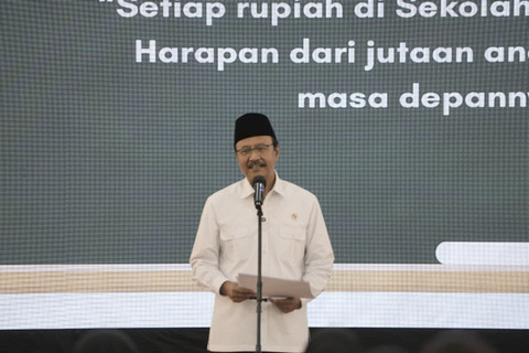 Mensos Saifullah Yusuf (Gus Ipul) membuka kegiatan Pelatihan Pengelolaan Keuangan Sekolah Rakyat bagi Bendahara dan Pelatihan Administrasi bagi Tata Usaha Tahun 2025 di Pusdiklatbangprof Kemensos, Jakarta, Rabu (3/9/2025). Foto: Kemensos RI