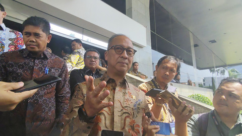 Menteri Perindustrian (Menperin) Agus Gumiwang Kartasasmita di Kompleks Parlemen Senayan, Jakarta, Rabu (3/9/2025). Foto: Widya Islamiati/kumparan