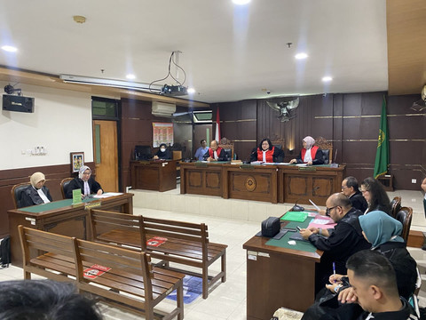 Suasana sidang perdana kasus Christiano Tarigan di PN Sleman, Rabu (3/9). Foto: Pandangan Jogja/Resti Damayanti