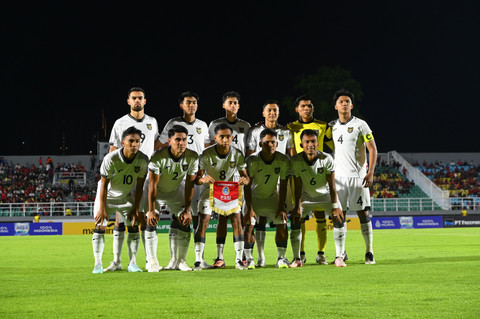 Timnas U-23 Indonesia jelang lawan Laos dalam matchday pertama Grup J Kualifikasi Piala Asia di Stadion Gelora Delta Sidoarjo, Jawa Timur, Rabu (3/9/2025). Foto: kumparan/Imam Santoso