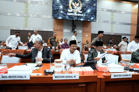 Mensos Saifullah Yusuf (Gus Ipul) melaporkan program dan penyerapan anggaran Kemensos Tahun Anggaran 2025 serta rencana program tahun 2026 ke Komisi VIII DPR RI di Kompleks Parlemen, Senayan, Jakarta, Rabu (3/9/2025). Foto: Dok. Kemensos