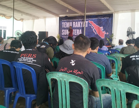 Kegiatan Temu Rakyat Sumatera di Desa Sripendowo, Bandar Sribhawono, Lampung Timur. | Foto: Puput Octaviani/Lampung Geh