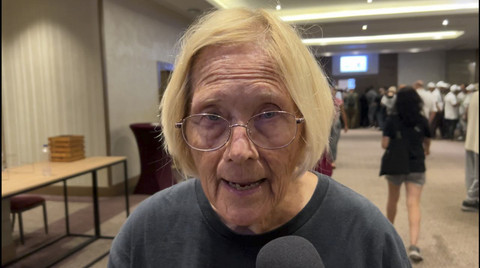 Ann Wright, veteran perang asal AS, yang akan berlayar ke Gaza dalam gerakan Global Sumud Flotilla. Foto: Rizki Baiquni Pratama/kumparan