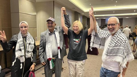 Ann Wright, Veteran Asal AS yang akan berlayar ke Gaza dalam gerakan Global Sumud Flotilla. Foto: Rizki Baiquni Pratama/kumparan