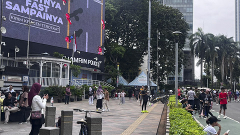 Suasana car free day di Jalan Sudirman, Jakarta, Minggu (7/9/2025). Foto: Haya Syahira/kumparan