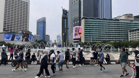 Suasana car free day di Jalan Sudirman, Jakarta, Minggu (7/9/2025). Foto: Haya Syahira/kumparan