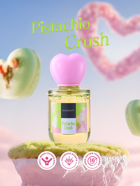 Parfum Pistachio Crush aromanya hangat dan manis. Cocok dipakai saat malam hari. Foto: Scarlett