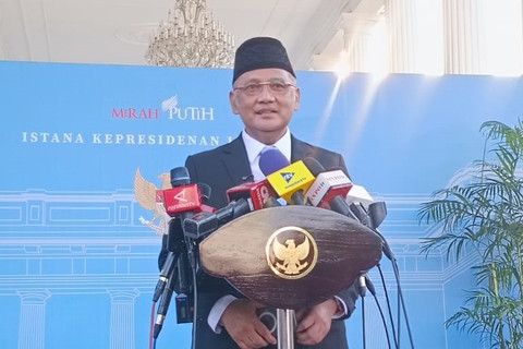 Menteri Haji dan Umroh Mochamad Irfan Yusuf alias Gus Irfan di Istana Negara, Jakarta Pusat, Senin (8/9/2025). Foto: Zamachsyari/kumparan