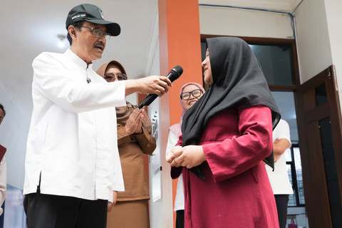 Mensos Saifullah Yusuf (Gus Ipul) berkunjung ke Sekolah Rakyat Menengah Pertama (SRMP) 16 Malang, Senin (8/9). Foto: Dok. Kemensos