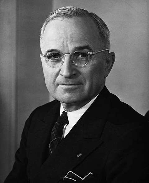 Potret Harry S. Truman, Presiden Amerika Serikat ke-33, dikenal karena Truman Doctrine dan Bom Atom Nagasaki & Hiroshime (Sumber: gettyimages)