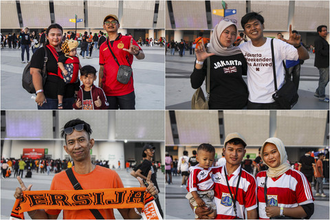 Setia Disetiap Generasi: Kolase foto sejumlah Jakmania saat mendukung Persija di Jakarta Internasional Stadium (JIS), Jakarta. Foto: Darryl Ramadhan/kumparan