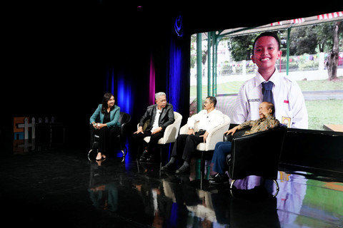 Wakil Menteri Sosial Agus Jabo Priyono saat menjadi narasumber dalam Dialog Perspektif Sekolah Rakyat Harapan Baru, Pendidikan Berkualitas di TVRI, Jakarta, Jumat (12/9/2025). Foto: Ikhwan Syah Ishar/Biro Humas Kemensos
