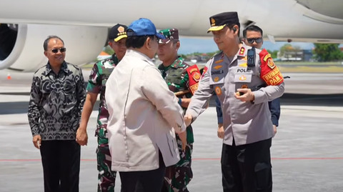 Ketibaan Presiden Prabowo di Tanah Air, Bandara Internasional I Gusti Ngurah Rai, Bali, Sabtu (13/9/2025). Foto: YouTube/ Sekretariat Presiden
