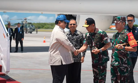 Ketibaan Presiden Prabowo di Tanah Air, Bandara Internasional I Gusti Ngurah Rai, Bali, Sabtu (13/9/2025). Foto: YouTube/Sekretariat Presiden