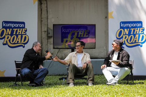 Sejumlah peserta mengikuti acara kumparan On The Road dari Pos Bloc Jakarta hingga kantor kumparan, Jakarta, Sabtu (13/9/2025).   Foto: Iqbal Firdaus/kumparan