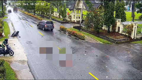 Kecelakaan di Mempawah yang terekam CCTV. Foto: Dok. Istimewa