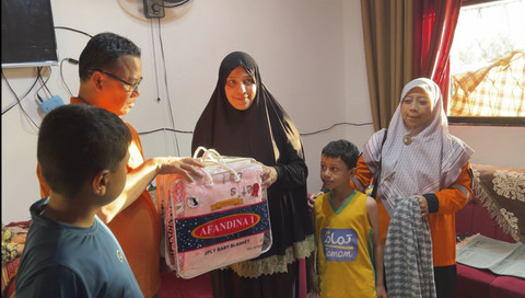 Dompet Dhuafa sambangi rumah keluarga pengungsi Gaza di Yordania. Foto: Rizki Baiquni Pratama/kumparan