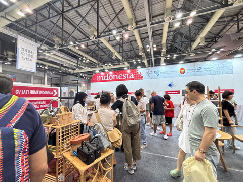 Pameran produk furnitur Indonesia di Korea Selatan. Dok: Kemendag.