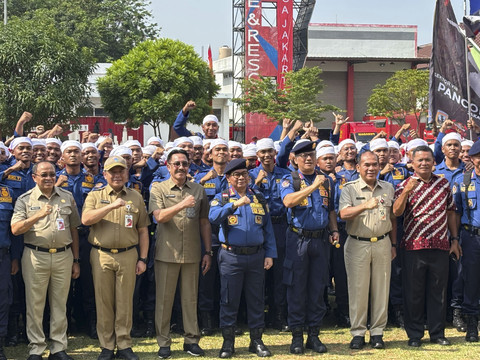 Gubernur Jakarta Pramono Anung di Kantor Dinas Gulkarmat Jakarta pada Senin (15/9/2025). Foto: Abid Raihan/kumparan