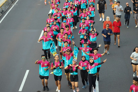 Keseruan Fun Run teman kumparan x Polytron pada Minggu (14/9). Foto: kumparan