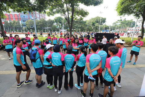 Keseruan Fun Run teman kumparan x Polytron pada Minggu (14/9). Foto: kumparan