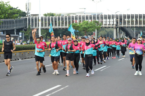 Antusias peserta Fun Run teman kumparan x Polytron. Foto: kumparan