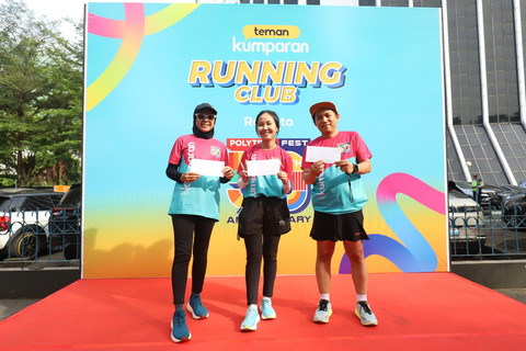 Peserta Fun Run teman kumparan x Polytron yang berhak membawa pulang hadiah. Foto: kumparan