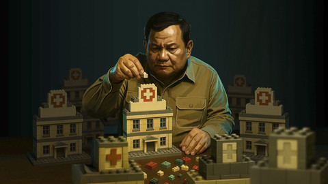 Prabowo memasang target ambisius untuk meningkatkan pemerataan pelayanan kesehatan. Ilustrasi: Adi Prabowo/kumparan