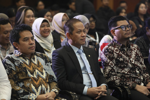 Menteri Lingkungan Hidup Hanif Faisol Nurofiq menghadiri kumparan Green Initiative Conference 2025 di Hotel Borobudur, Jakarta, Kamis (18/9/2025). Foto: Aditia Noviansyah/kumparan