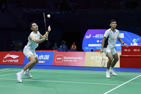Fajar Alfian/Shohibul Fikri di ajang China Masters 2025. Foto: Dok. PBSI