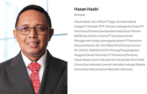 Hasan Nasbi jadi Komisaris Pertamina per 11 September 2025. Foto: Dok. Pertamina